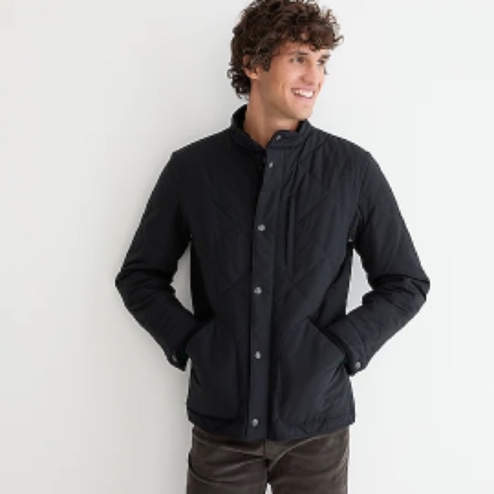 J Crew Sussex quilted jacket with PrimaLof